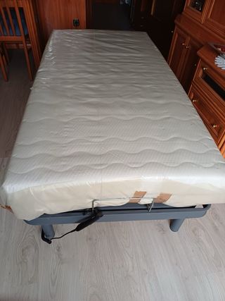 Somier articulado y colchón 90x190