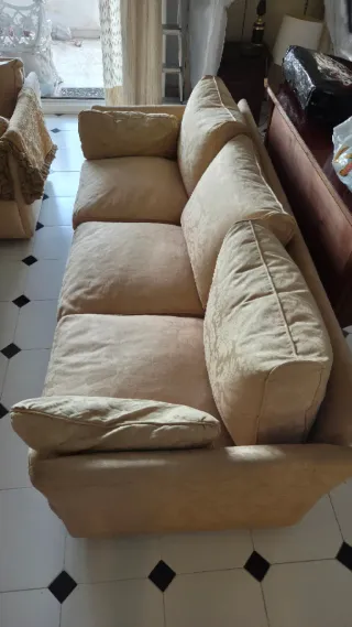 Sofá 2 y 3 plazas beige
