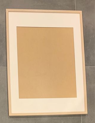 Marco de madera con paspartú