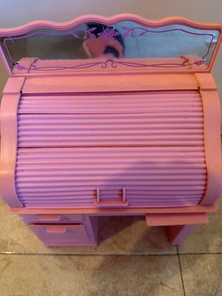Escritorio rosa Barbie con silla