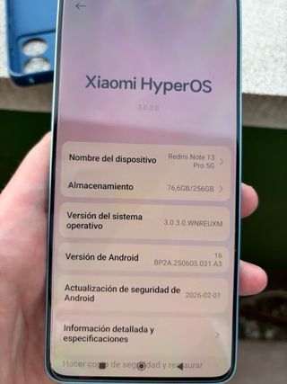 Xiaomi Redmi Note 13 Pro 5G 256GB Azul/Verde