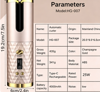 SIN ABRIR Rizadora de Pelo Automática 25W