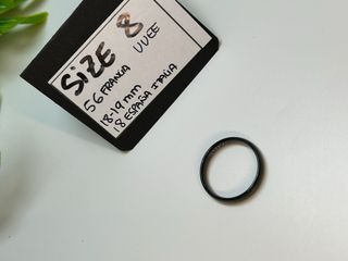 Anillo Tungsteno Carbide hombre Negro Talla 8