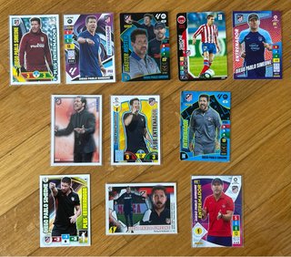 11 cartas Simeone Entrenador y jugador