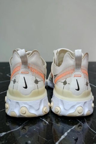 Nike React Element 55 Schematic Blanco Naranja