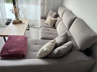Sofá Chaiselongue gris