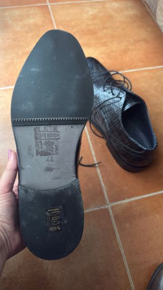 Zapato NOVIO  DK Daniel K. negro y gris plata