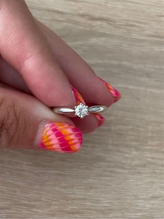 Anillo Suárez Oro Blanco Diamante 0.20ct