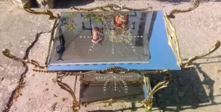 Camerino vintage latón cristal 75€