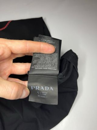 Camiseta Prada Milano negra original