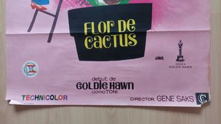 Cartel de cine original Flor de cactus (1969)