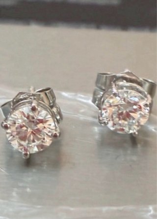 Pendientes Oro 1.04CtDiamantes NaturalesSI2/F