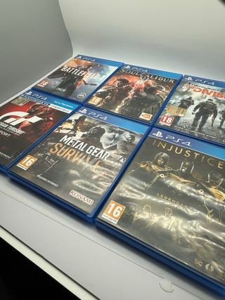 Lote 6 Juegos PS4: Battlefield, Soulcalibur, Divis