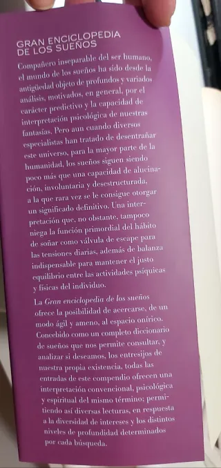 Libro "Gran enciclopedia de los sueños"