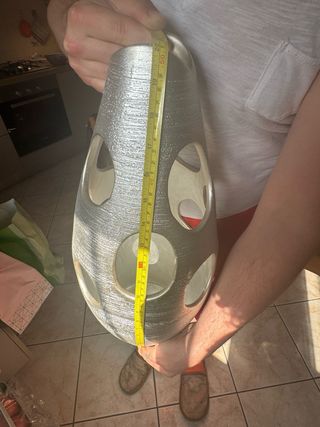 Vaso e porta frutta decorato