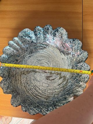 Vaso e porta frutta decorato