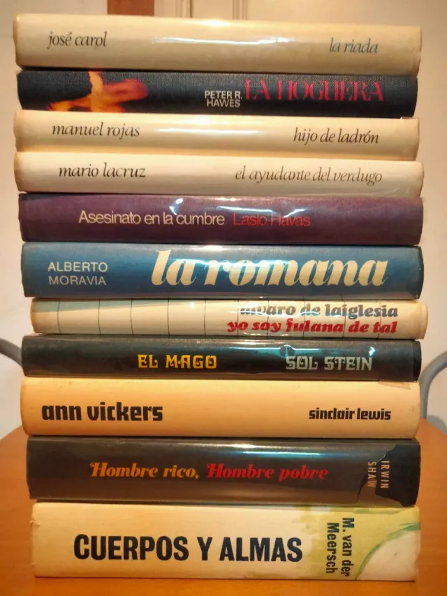 Lote de 44 libros novela variados, a 50 €