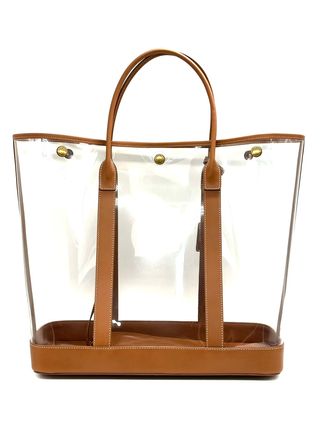 Bolsa Tote Vinilo Saint Laurent Cabas YSL