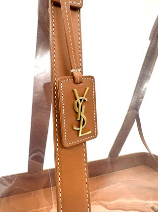 Bolsa Tote Vinilo Saint Laurent Cabas YSL