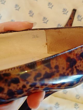 PIERRE CARDIN scarpe vintage vernice tartaruga