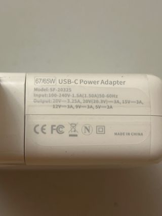 Cargador 65W USB-C