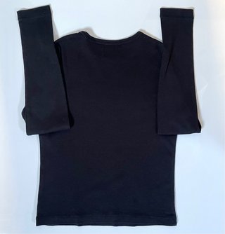 T-shirt OVS manica lunga nera 11 anni