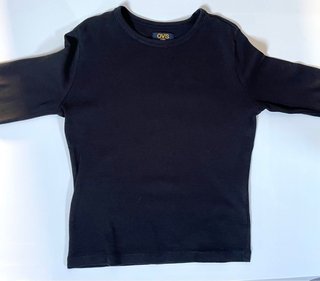 T-shirt OVS manica lunga nera 11 anni