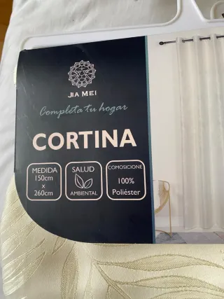 Cortinas JIA MEI Beige Poliéster