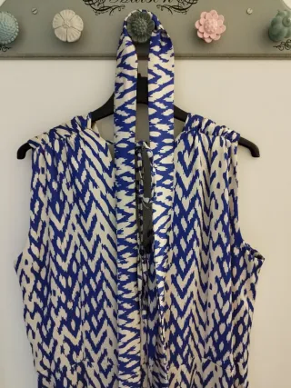 Vestido ceremonia con flecos