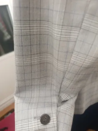 Blazer y pantalón Zara Mujer Gris Cuadros