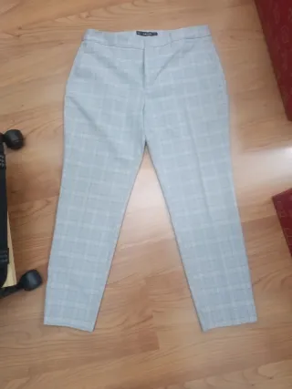 Blazer y pantalón Zara Mujer Gris Cuadros