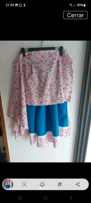 Traje de casera 70cm largo