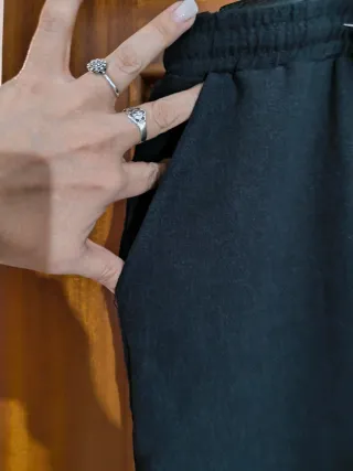 Pantalón ancho negro