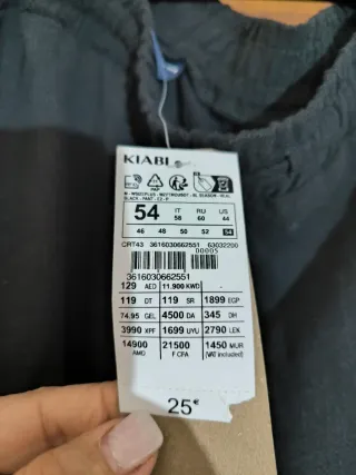 Pantalón ancho negro