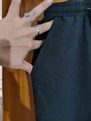 Pantalón ancho negro