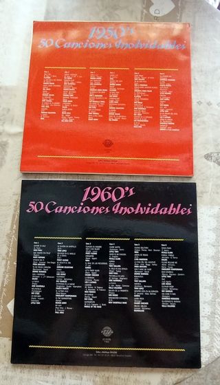 Vinilos LP 50 Canciones Inolvidables 50s y 60s