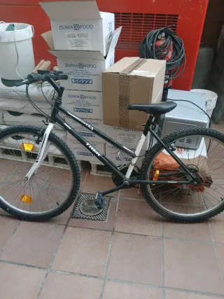 Bicicleta Trek Negra y Blanca