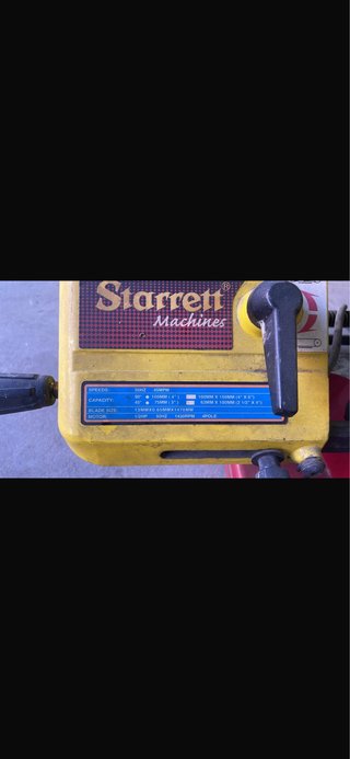 Sierra de cinta Starrett Machines para metal
