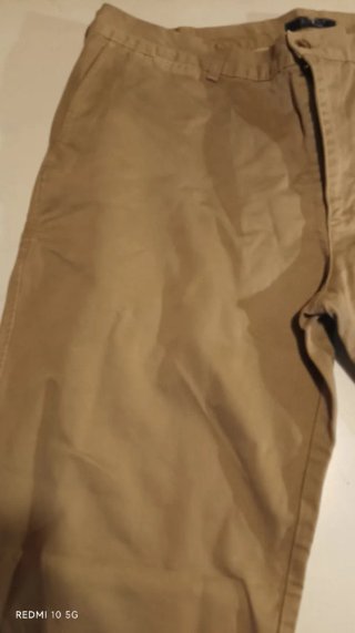 Calças de homem bege