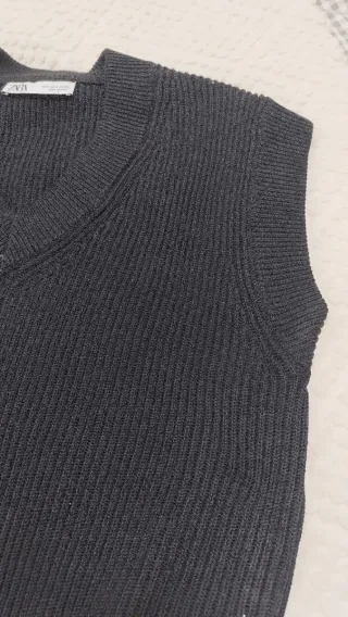 Chaleco Zara Negro Talla S