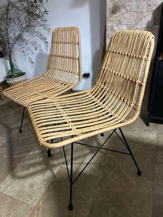 2 Sillas Rattan Comedor