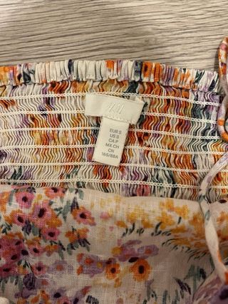 Top floral multicolor