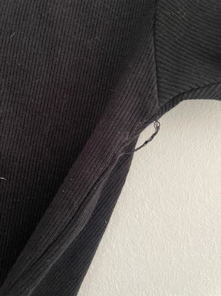 Camiseta Stradivarius Negra Talla L