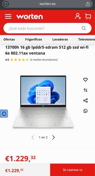 HP 2.8K OLED , i7 , 1TB , DDR5 16GB Lector Huellas