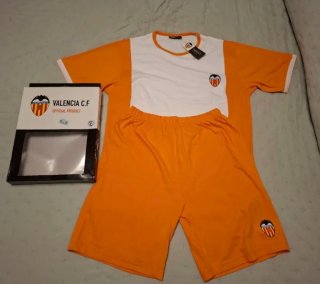 Pijama Valencia C.F. Naranja y Blanco