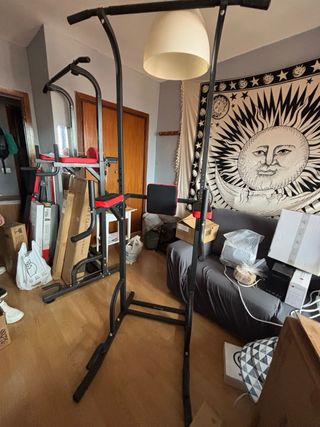 Estación de dominadas y musculación