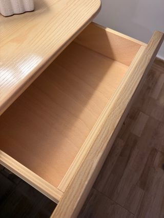 Mesitas de noche de madera y cabecero