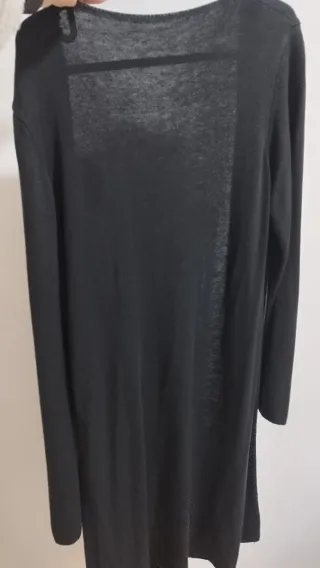 Chaqueta larga negra