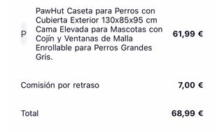 Caseta para perro grande PawHut