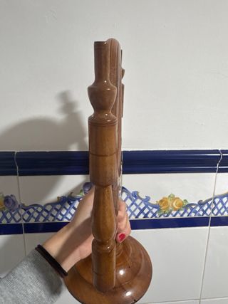 Espejo de tocador de madera